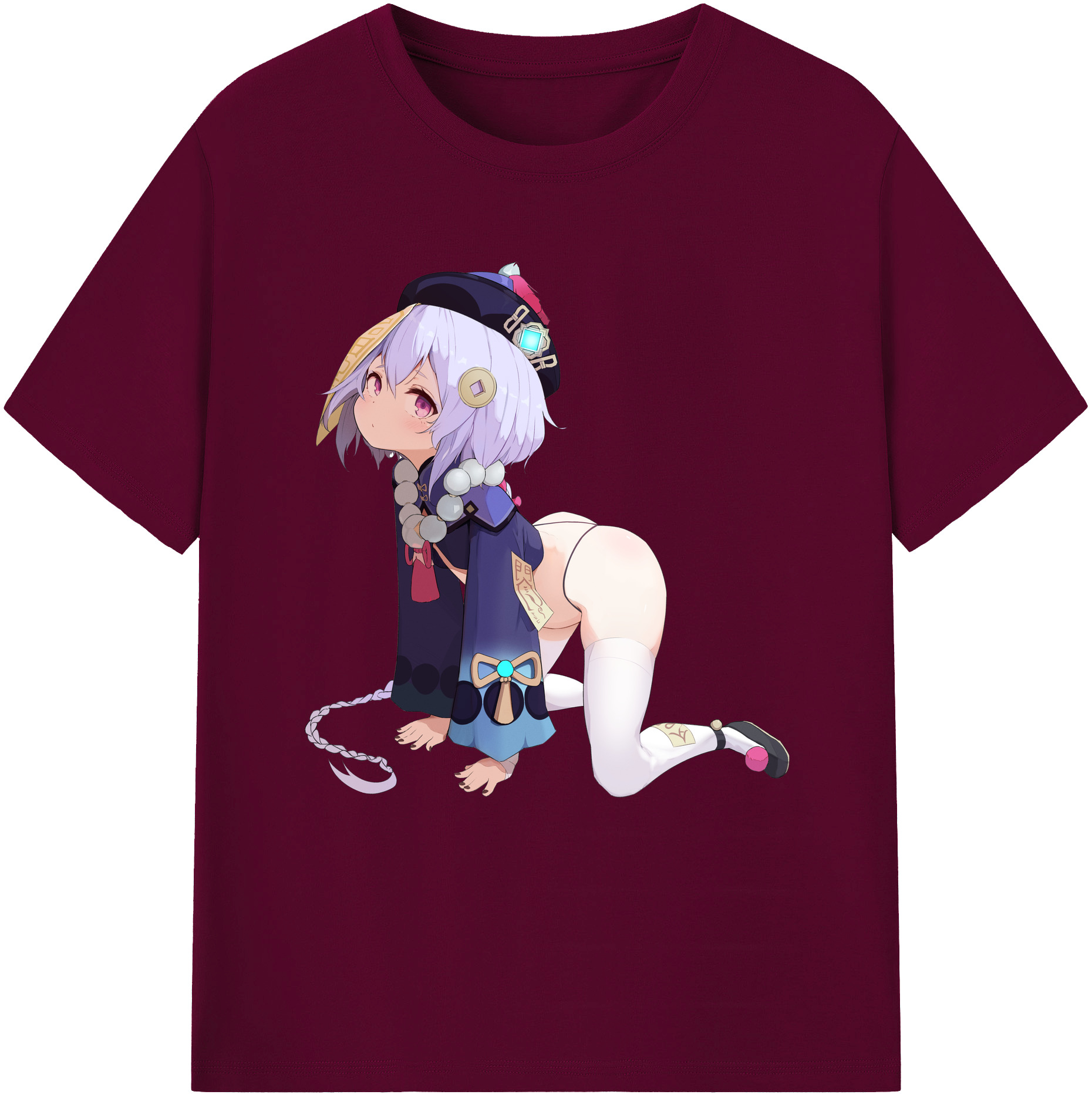 げんし神 七七 なな  genshin Nana レディースカジュアルプリントTシャツ（綿100％）